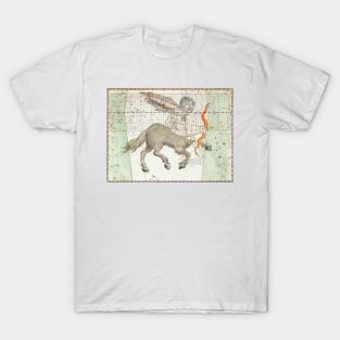 Sagittarius zodiac art T-Shirt